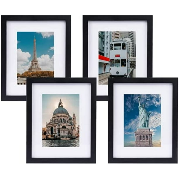 AISunGoo 8x10 Picture Frames 4 Color Mixed Made of Solid PineWood,Display Pictures 5x7 with Mat or 8x10 without Mat for Wall or Tabletop Photo Frames Sets of 4 AISunGoo 8x10 Picture Frames 4 Color Mixed Made of Solid PineWood,Display Pictures 5x7 with Mat or 8x10 without Mat for Wall or Tabletop Photo Frames Sets of 4